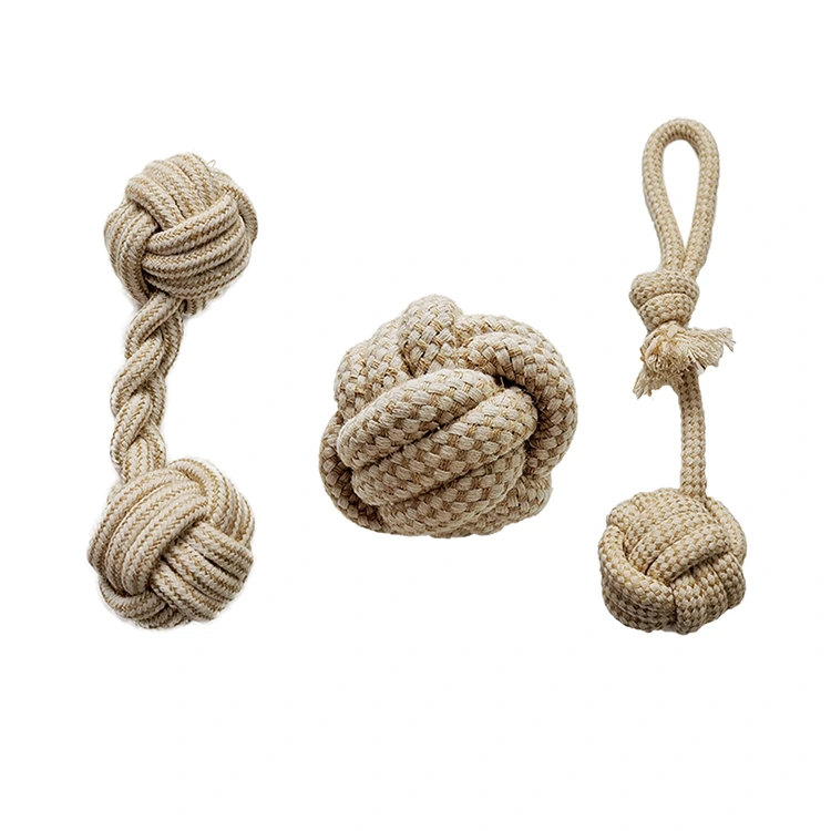 Różnorodne rope dla psów zabaw bawełniane konopie