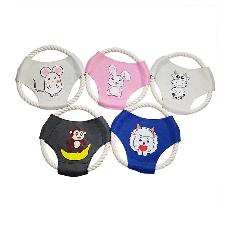 Pies Frisbee Rope Toss Toy