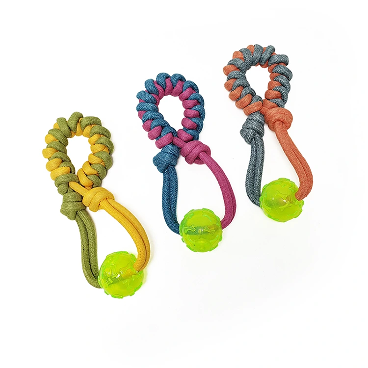 Rope Dog Zabawa z piłką TPR